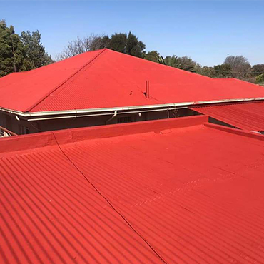 Waterproofing on corrugated iron roof by Eco Rubber Cape